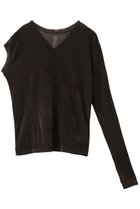 【ティーチ/TEECHI】の「レイヤード アシメトップス」スムースフロッキー ブラウン|ID: prp329100004250707 ipo3291000000032891150