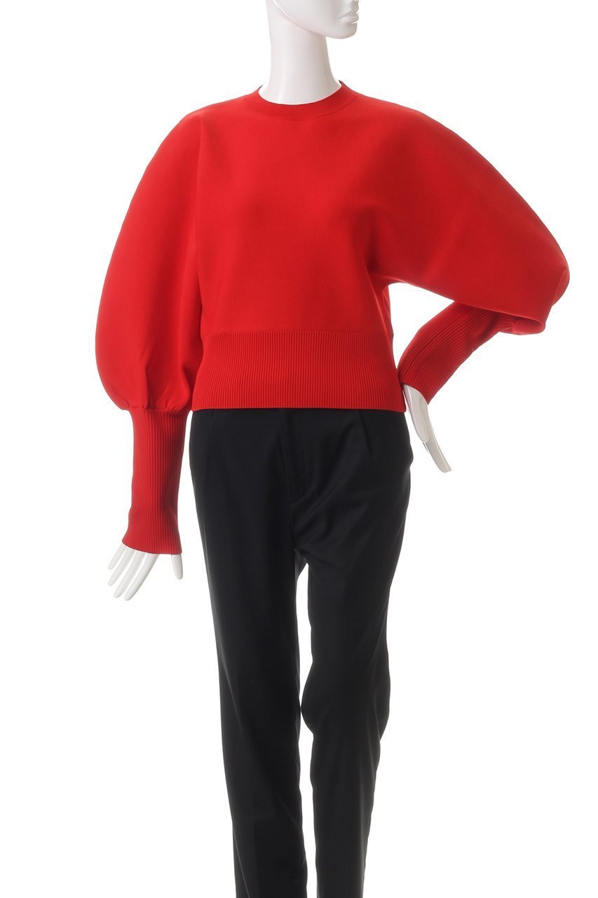 【ティーチ/TEECHI】の「バルーンスリーブグラマラスニット」ウォッシャブルヤーン 人気、トレンドファッション・服の通販 founy(ファニー) 　ファッション　Fashion　レディースファッション　Fashion for Women　トップス・カットソー　Cut & Sew Tops　ニット　Knit Tops & Sweaters　カジュアルプルオーバー・ニットトップス　Pullovers & Knit Tops / Casual Pullovers　エレガント 上品　Elegant　カフス　Cuff Design　シンプル　Simple, Minimal　スリーブ　Sleeve, Long Sleeve / Short Sleeve　デニム　Denim, Jeans Material　other-2|ID: prp329100004250708 ipo3291000000035623345