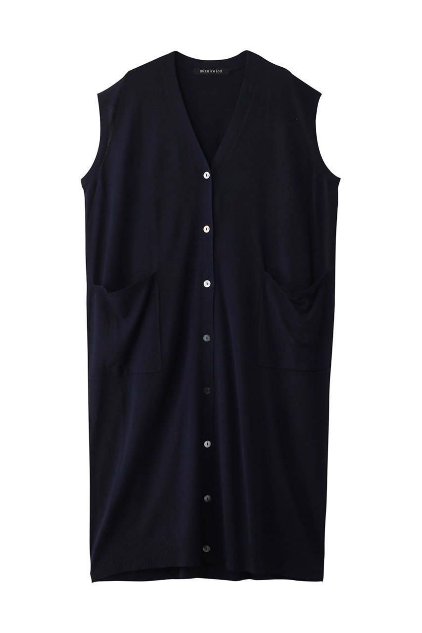 【ミズイロ インド/mizuiro ind】のV neck long vest ベスト 人気、トレンドファッション・服の通販 founy(ファニー) 　ファッション　Fashion　レディースファッション　WOMEN　アウター　Coat Outerwear　ジャケット　Jackets　シンプル　Simple　ジャケット　Jacket　ベスト　Vest　NEW・新作・新着・新入荷　New Arrivals　 other-1|ID: prp329100004250763 ipo3291000000029500995