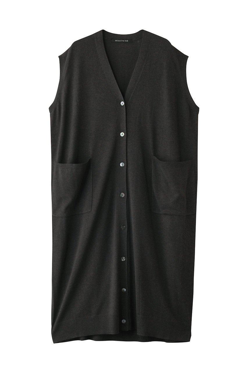 【ミズイロ インド/mizuiro ind】のV neck long vest ベスト インテリア・キッズ・メンズ・レディースファッション・服の通販 founy(ファニー) 　ファッション　Fashion　レディースファッション　WOMEN　アウター　Coat Outerwear　ジャケット　Jackets　シンプル　Simple　ジャケット　Jacket　ベスト　Vest　NEW・新作・新着・新入荷　New Arrivals　c.gray|ID: prp329100004250763 ipo3291000000029500998