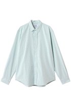 【フランク&アイリーン/Frank&Eileen / MEN】の【MEN】FINBAR イタリアンコットン グリーンストライプシャツ グリーン|ID: prp329100004250768 ipo3291000000032703698
