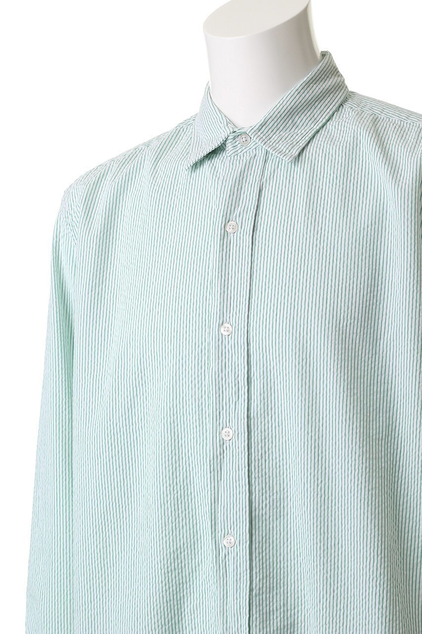 【フランク&アイリーン/Frank&Eileen / MEN】の【MEN】FINBAR イタリアンコットン グリーンストライプシャツ 人気、トレンドファッション・服の通販 founy(ファニー) 　ファッション　Fashion　メンズファッション　Fashion for Men　ストライプ　Stripe, Striped Pattern　スリーブ　Sleeve, Long Sleeve / Short Sleeve　リラックス　Relax, Relaxed Fit　ロング　Long, Long-Length　新作・新入荷　New Arrivals / New In　other-5|ID: prp329100004250768 ipo3291000000032703703