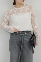 【ガリャルダガランテ/GALLARDAGALANTE】のレイヤードレースブラウス 人気、トレンドファッション・服の通販 founy(ファニー) ファッション Fashion レディースファッション Fashion for Women トップス・カットソー Cut & Sew Tops シャツ・ブラウス・オフィスカジュアル Elegant Blouses & Button-Ups 2026年 2026 スリーブ Sleeve, Long Sleeve / Short Sleeve フォーマル Formal, Dressy レース Lace, Lace Fabric ロング Long, Long-Length 夏 Summer 春 Spring S/S・春夏 SS, Spring/Summer, Warm Season thumbnail オフホワイト|ID: prp329100004250774 ipo3291000000034885750