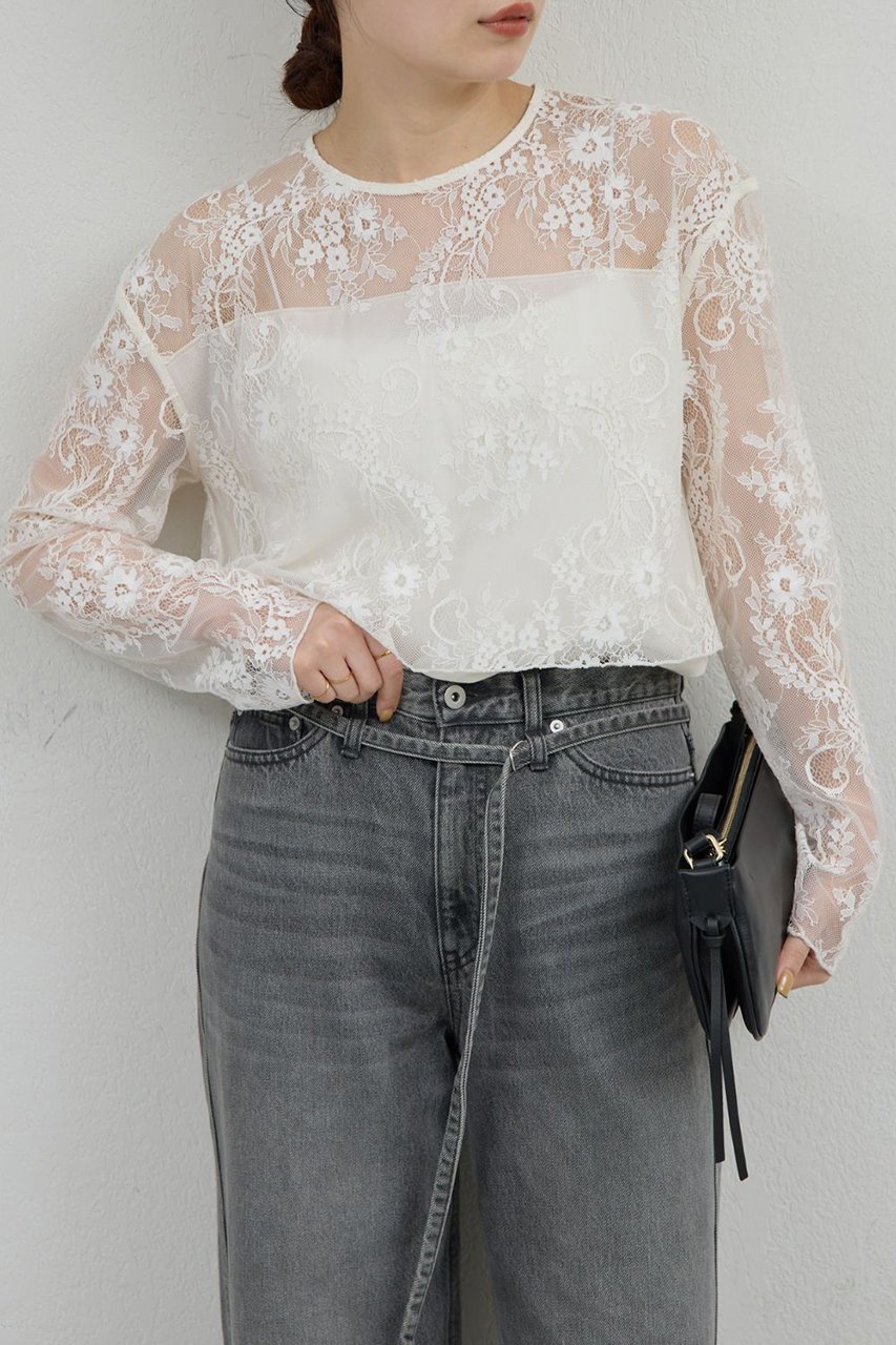 【ガリャルダガランテ/GALLARDAGALANTE】のレイヤードレースブラウス インテリア・キッズ・メンズ・レディースファッション・服の通販 founy(ファニー) ファッション Fashion レディースファッション Fashion for Women トップス・カットソー Cut & Sew Tops シャツ・ブラウス・オフィスカジュアル Elegant Blouses & Button-Ups 2026年 2026 スリーブ Sleeve, Long Sleeve / Short Sleeve フォーマル Formal, Dressy レース Lace, Lace Fabric ロング Long, Long-Length 夏 Summer 春 Spring S/S・春夏 SS, Spring/Summer, Warm Season オフホワイト|ID: prp329100004250774 ipo3291000000034885750