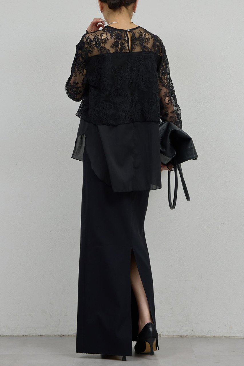 【ガリャルダガランテ/GALLARDAGALANTE】のレイヤードレースブラウス 人気、トレンドファッション・服の通販 founy(ファニー) ファッション Fashion レディースファッション Fashion for Women トップス・カットソー Cut & Sew Tops シャツ・ブラウス・オフィスカジュアル Elegant Blouses & Button-Ups スリーブ Sleeve, Long Sleeve / Short Sleeve フォーマル Formal, Dressy レース Lace, Lace Fabric ロング Long, Long-Length other-4|ID: prp329100004250774 ipo3291000000036692900