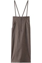 【アルアバイル/allureville】のガンクラブチェックジップスカート 人気、トレンドファッション・服の通販 founy(ファニー) ファッション Fashion レディースファッション Fashion for Women スカート Skirts ロングスカート Long Skirts / Maxi & Midi Skirts サスペンダー Suspenders, Braces ジップ Zip, Zipper タイトスカート Pencil Skirt, Tight Skirt チェック Check, Plaid, Tartan フィット Fit, Slim Fit フロント Front, Front Design ロング Long, Long-Length thumbnail ブラウン|ID: prp329100004250780 ipo3291000000032823010