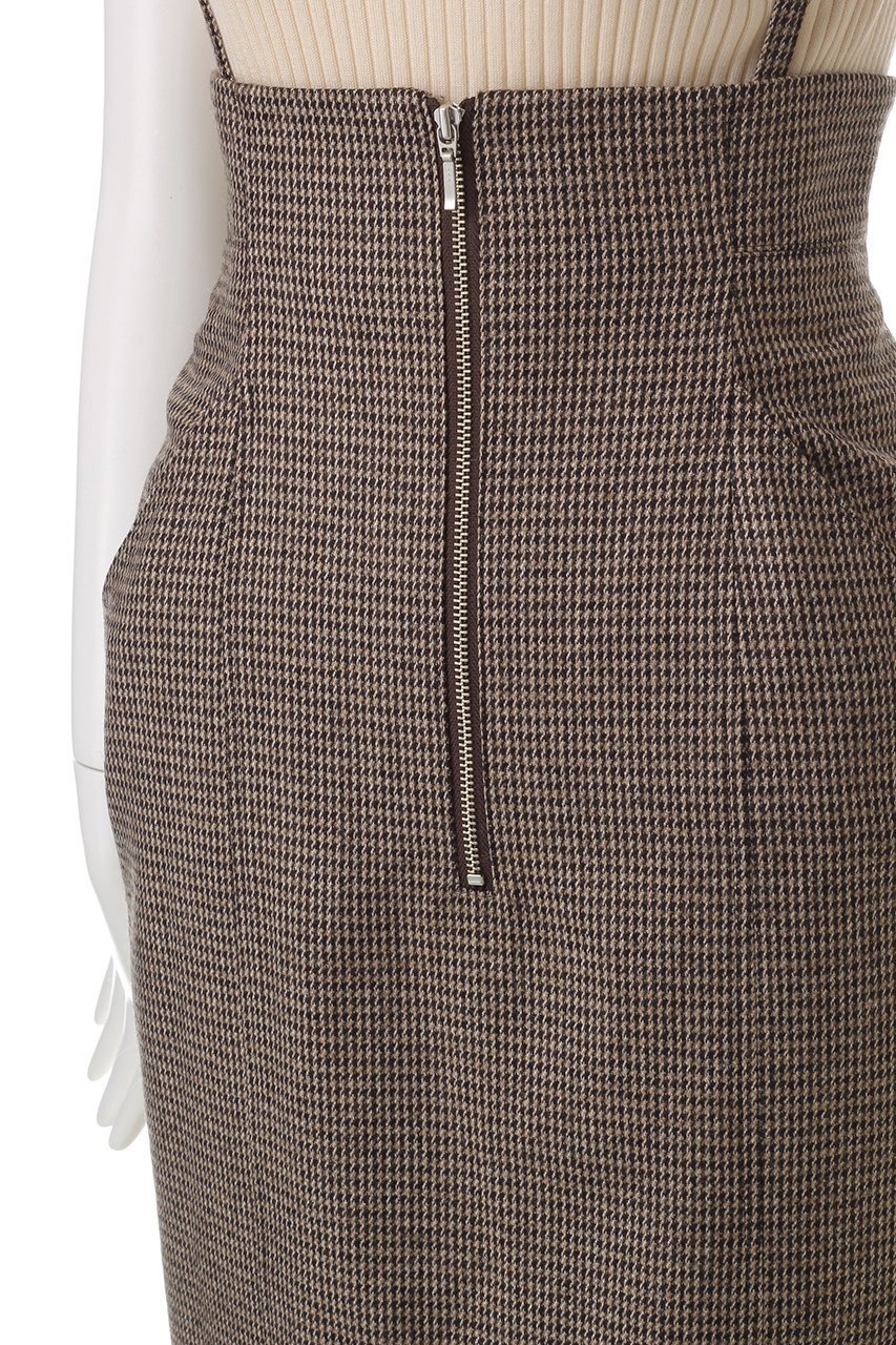 【アルアバイル/allureville】のガンクラブチェックジップスカート 人気、トレンドファッション・服の通販 founy(ファニー) ファッション Fashion レディースファッション Fashion for Women スカート Skirts ロングスカート Long Skirts / Maxi & Midi Skirts サスペンダー Suspenders, Braces ジップ Zip, Zipper タイトスカート Pencil Skirt, Tight Skirt チェック Check, Plaid, Tartan フィット Fit, Slim Fit フロント Front, Front Design ロング Long, Long-Length other-5|ID: prp329100004250780 ipo3291000000035279471