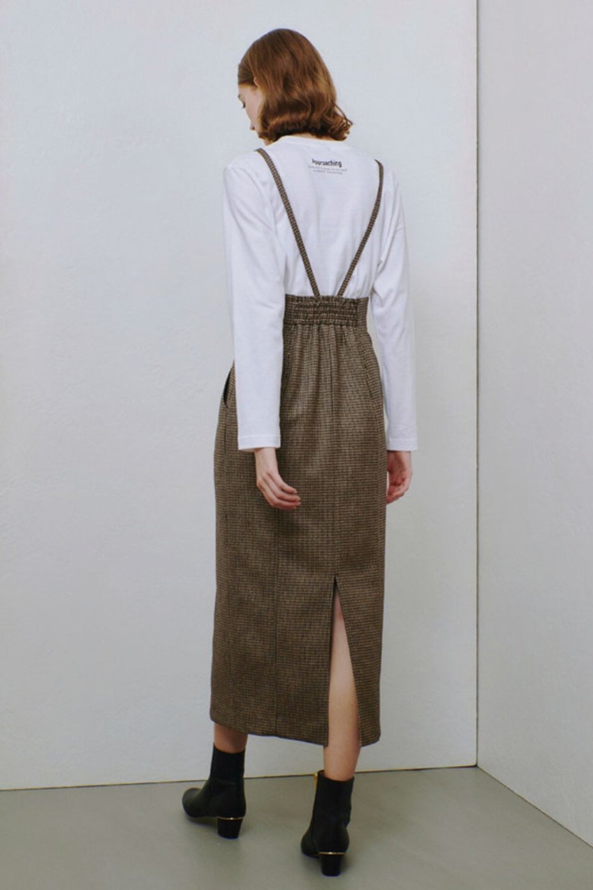 【アルアバイル/allureville】のガンクラブチェックジップスカート 人気、トレンドファッション・服の通販 founy(ファニー) ファッション Fashion レディースファッション Fashion for Women スカート Skirts ロングスカート Long Skirts / Maxi & Midi Skirts サスペンダー Suspenders, Braces ジップ Zip, Zipper タイトスカート Pencil Skirt, Tight Skirt チェック Check, Plaid, Tartan フィット Fit, Slim Fit フロント Front, Front Design ロング Long, Long-Length other-7|ID: prp329100004250780 ipo3291000000035279473