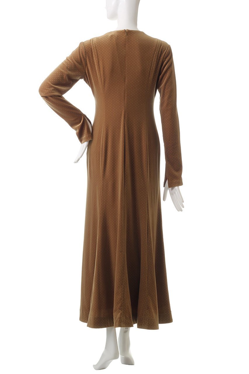 【クラネ/CLANE】のVELOUR GLITTER ONEPIECE ワンピース 人気、トレンドファッション・服の通販 founy(ファニー) 　ファッション　Fashion　レディースファッション　Fashion for Women　ワンピース　Dresses　チュニック　Tunic Tops & Dresses　ストレッチ　Stretch, Stretchy Fabric　スリット　Slit, Slit Detail　チュニック　Tunic, Long Top　ドット　Polka Dot, Dot Pattern　パーティ　Party, Party Style　フィット　Fit, Slim Fit　フェミニン　Feminine, Girly　フレア　Flare, Flared　ベロア　Velour, Soft Velvet　ロング　Long, Long-Length　other-4|ID: prp329100004250782 ipo3291000000032889857