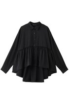 【ミズイロ インド/mizuiro ind】のsatin waist gather shirt シャツ black|ID: prp329100004250784 ipo3291000000029501057