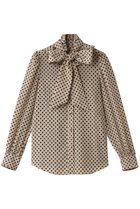 【アルアバイル/allureville】の【Loulou Willoughby】デシンドットフリルボウタイブラウス A ライトベージュ|ID: prp329100004250790 ipo3291000000036396241