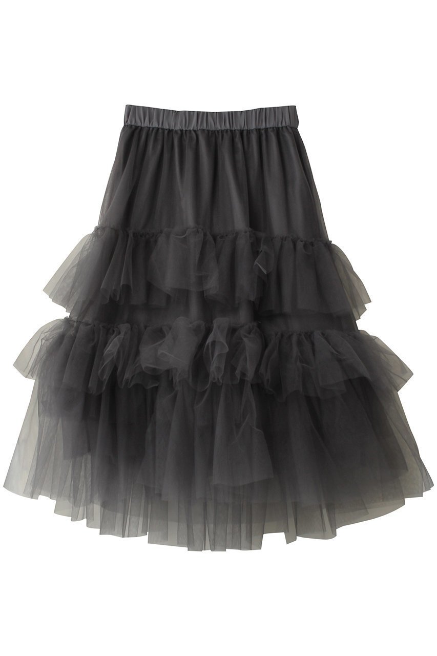 【ジェイドット/j.】のチュールフリルティアードスカート 人気、トレンドファッション・服の通販 founy(ファニー) 　ファッション　Fashion　レディースファッション　Fashion for Women　スカート　Skirts　ティアードスカート　Tiered Skirts　おすすめ　Recommended / Our Picks　コンパクト　Compact, Small Size　シアー　Sheer, See-Through　フェミニン　Feminine, Girly　 other-1|ID: prp329100004250792 ipo3291000000035813739