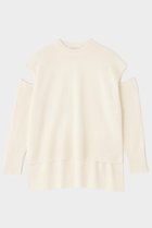 【ル フィル/LE PHIL】のウールカシミアスリットニット 人気、トレンドファッション・服の通販 founy(ファニー) ファッション Fashion レディースファッション Fashion for Women トップス・カットソー Cut & Sew Tops ニット Knit Tops & Sweaters カジュアルプルオーバー・ニットトップス Pullovers & Knit Tops / Casual Pullovers シルク Silk, 100% Silk スリット Slit, Slit Detail スリーブ Sleeve, Long Sleeve / Short Sleeve A/W・秋冬 Autumn/Winter thumbnail ホワイト|ID: prp329100004250793 ipo3291000000035655889