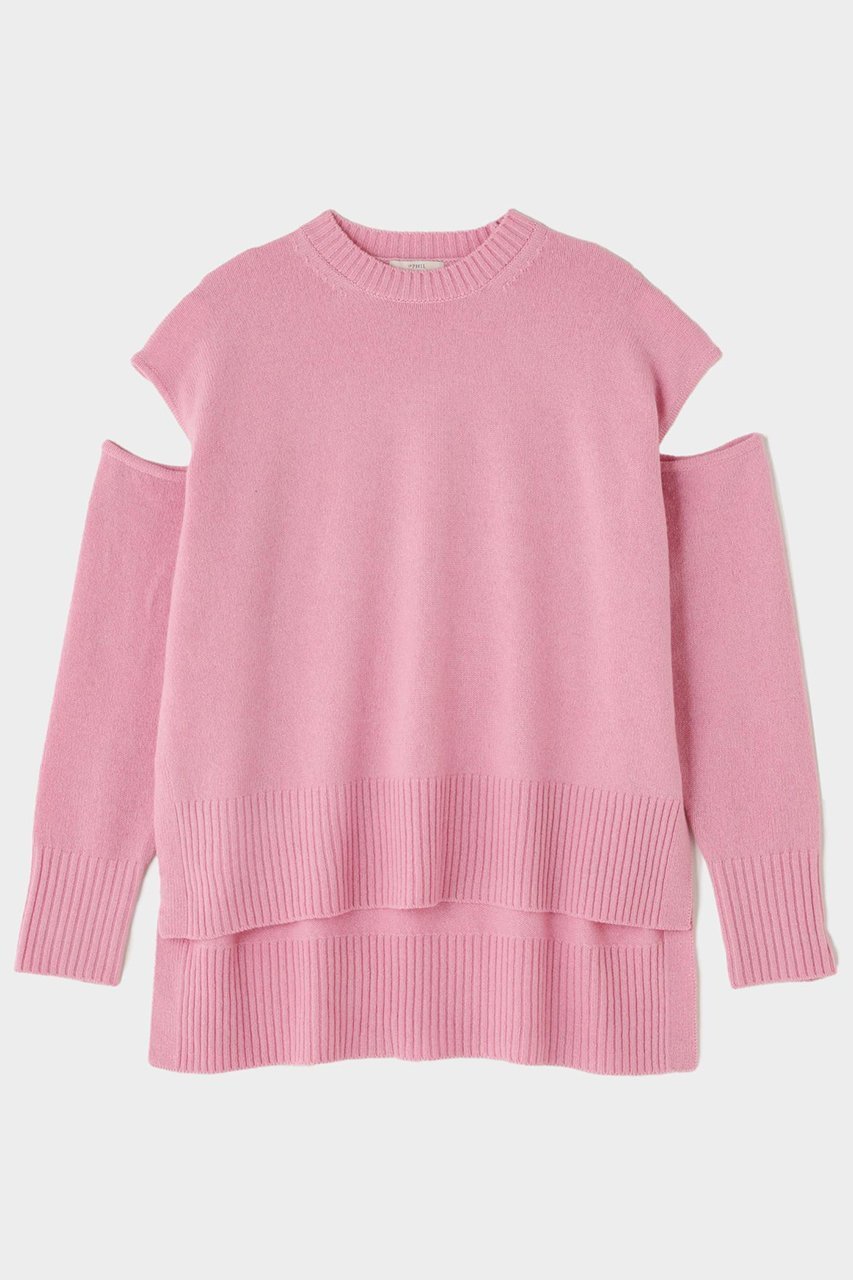 【ル フィル/LE PHIL】のウールカシミアスリットニット インテリア・キッズ・メンズ・レディースファッション・服の通販 founy(ファニー) 　ファッション　Fashion　レディースファッション　Fashion for Women　トップス・カットソー　Cut & Sew Tops　ニット　Knit Tops & Sweaters　カジュアルプルオーバー・ニットトップス　Pullovers & Knit Tops / Casual Pullovers　シルク　Silk, 100% Silk　スリット　Slit, Slit Detail　スリーブ　Sleeve, Long Sleeve / Short Sleeve　A/W・秋冬　Autumn/Winter　ピンク|ID: prp329100004250793 ipo3291000000035655890