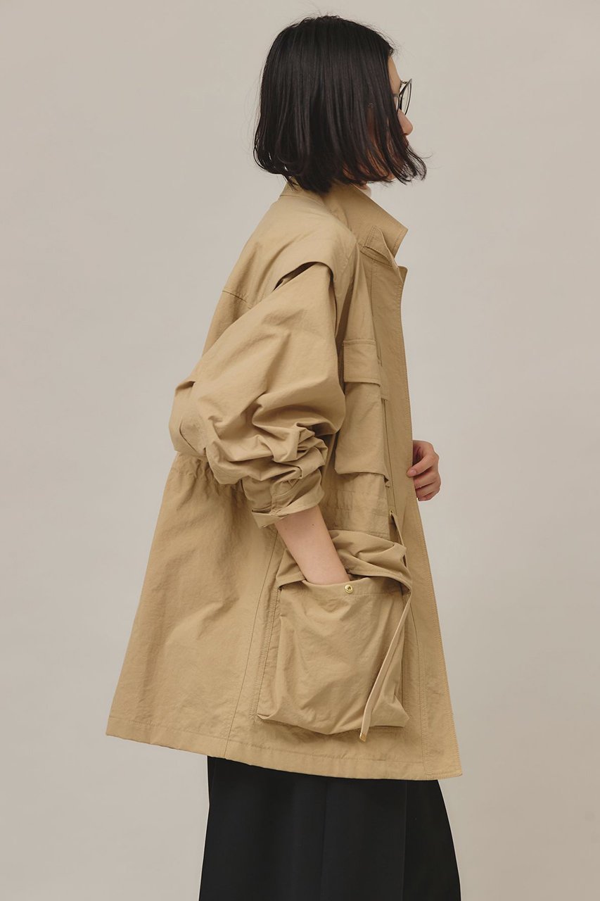 【カレンソロジー/Curensology】のミリタリー2WAYブルゾン 人気、トレンドファッション・服の通販 founy(ファニー) 　ファッション　Fashion　レディースファッション　Ladies' Fashion Online　アウター　Coat Outerwear　ジャケット　Jackets　ブルゾン　Blouson/Jackets　ジャケット　Jacket　ドローコード　Draw Cord　ブルゾン　Blouson　ベスト　Vest　ポケット　Pocket　ミリタリー　Military　軽量　Lightweight　other-2|ID: prp329100004250795 ipo3291000000032615271