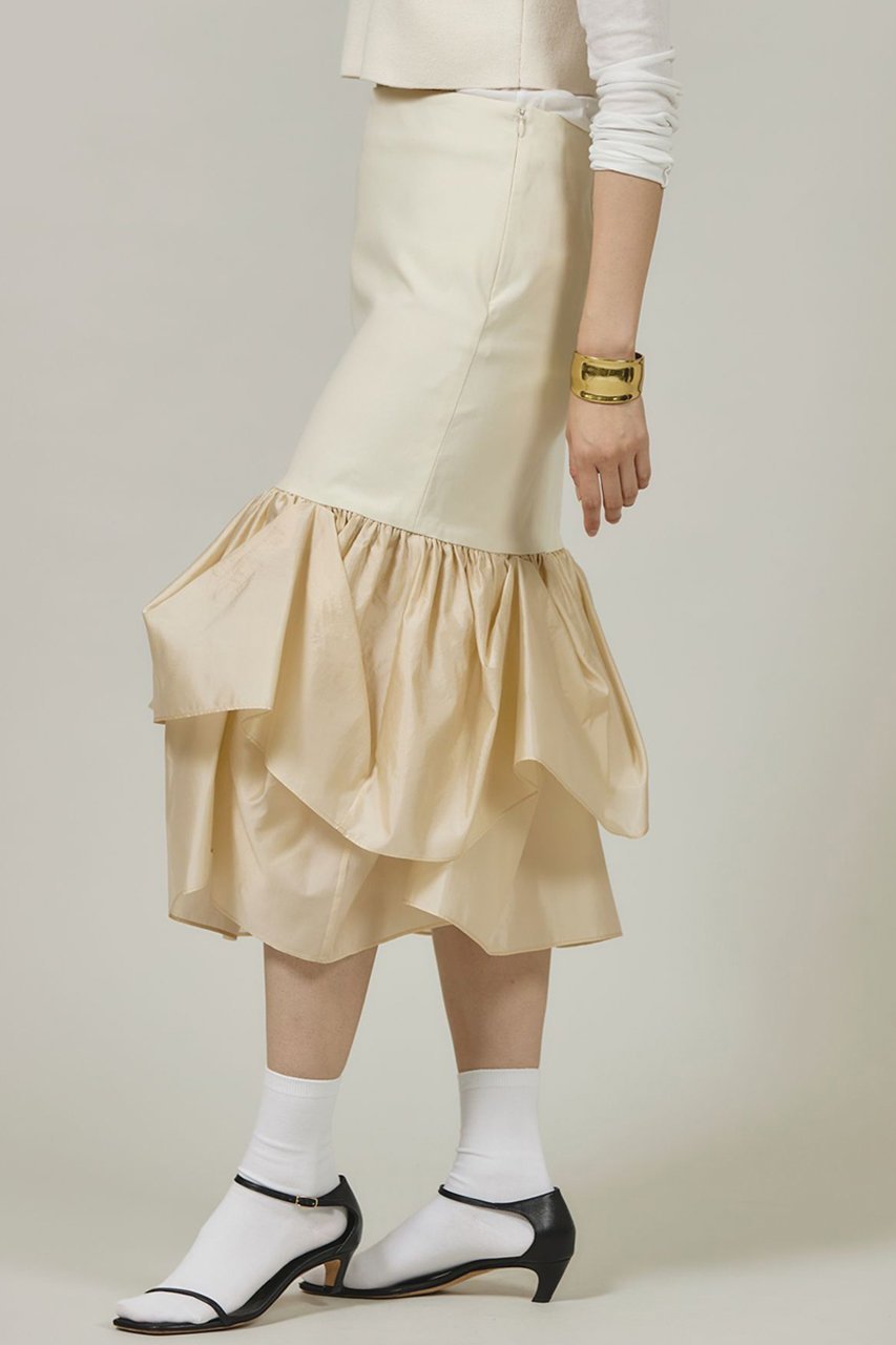 【カレンソロジー/Curensology】のクラッシュマーメイドスカート 人気、トレンドファッション・服の通販 founy(ファニー) 　ファッション　Fashion　レディースファッション　Ladies' Fashion Online　スカート　Skirt　ギャザー　Gather　コンビ　Combination　ストレッチ　Stretch　バランス　Balance　フォーマル　Formal　フリル　Frills　マーメイド　Mermaid　日本製　Made In Japan　other-2|ID: prp329100004250798 ipo3291000000032615290