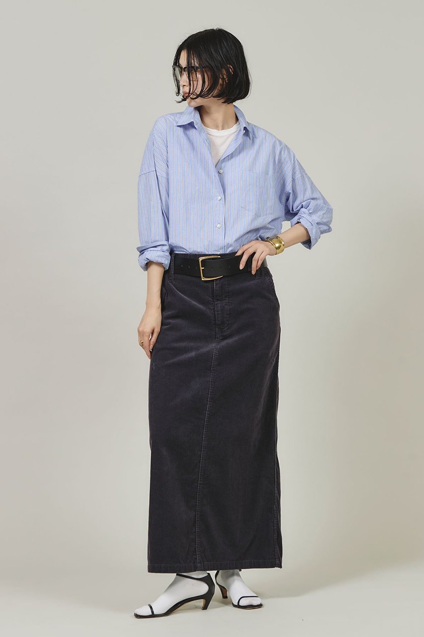 【カレンソロジー/Curensology】の〈&RC〉アンティークコールタイトスカート 人気、トレンドファッション・服の通販 founy(ファニー) 　ファッション　Fashion　レディースファッション　Fashion for Women　スカート　Skirts　ロングスカート　Long Skirts / Maxi & Midi Skirts　クラシック　Classic, Timeless Style　コーデュロイ　Corduroy, Cord Fabric　シンプル　Simple, Minimal　ストレート　Straight, Straight Cut　スリット　Slit, Slit Detail　ポケット　Pocket, Pocket Detail　ループ　Loop, Loop Knit　ロング　Long, Long-Length　ヴィンテージ　Vintage Style　other-6|ID: prp329100004250800 ipo3291000000035859393