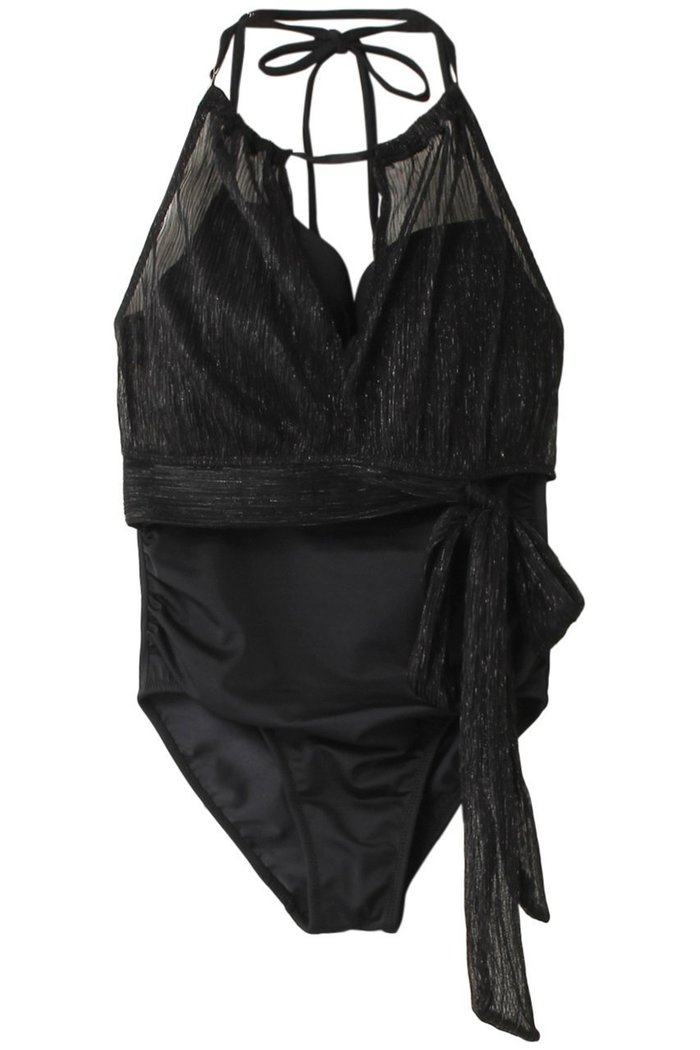 【レイール/Reir】のLame Pleatsビキニセット インテリア・キッズ・メンズ・レディースファッション・服の通販 founy(ファニー) https://founy.com/ ファッション Fashion レディースファッション Fashion for Women 水着 Swimwear レディース水着・ビーチウェア Swimwear & Beachwear ショーツ Shorts, Short Pants シンプル Simple, Minimal スポーツ Sports, Activewear ハイネック High Neck, Mock Neck ビキニ Bikini, Two-Piece Swimsuit フェミニン Feminine, Girly リボン Ribbon, Bow エレガント 上品 Elegant 水着 Swimsuit, Swimwear |ID: prp329100004252099 ipo3291000000036002613