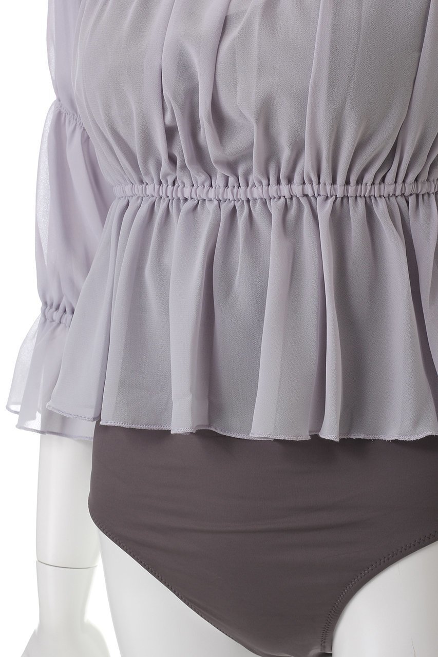 【レイール/Reir】のシフォンパフスリーブレイヤードセット 人気、トレンドファッション・服の通販 founy(ファニー) 　ファッション　Fashion　レディースファッション　WOMEN　水着　Swimwear　水着　Swimwear　オフショル　Off Shoulder　ギャザー　Gather　シフォン　Chiffon　シャーリング　Shirring　スポーツ　Sports　スリーブ　Sleeve　フェミニン　Feminine　水着　Swimsuit　other-5|ID: prp329100004252102 ipo3291000000031376782
