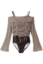 【レイール/Reir】のLame Pleatsレイヤードセット 人気、トレンドファッション・服の通販 founy(ファニー) ファッション Fashion レディースファッション Fashion for Women 水着 Swimwear レディース水着・ビーチウェア Swimwear & Beachwear ギャザー Gathered, Ruffled サテン Satin, Glossy Fabric ショート Short, Short Length スポーツ Sports, Activewear リゾート Resort, Vacation Style リボン Ribbon, Bow 水着 Swimsuit, Swimwear thumbnail ブラウン|ID: prp329100004252103 ipo3291000000036002635