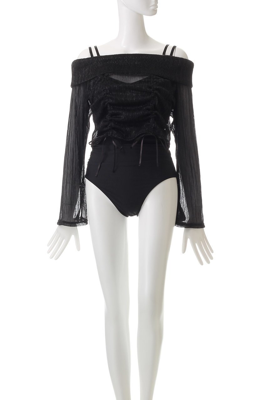 【レイール/Reir】のLame Pleatsレイヤードセット 人気、トレンドファッション・服の通販 founy(ファニー) 　ファッション　Fashion　レディースファッション　Fashion for Women　水着　Swimwear　レディース水着・ビーチウェア　Swimwear & Beachwear　ギャザー　Gathered, Ruffled　サテン　Satin, Glossy Fabric　ショート　Short, Short Length　スポーツ　Sports, Activewear　リゾート　Resort, Vacation Style　リボン　Ribbon, Bow　水着　Swimsuit, Swimwear　other-2|ID: prp329100004252103 ipo3291000000036104485