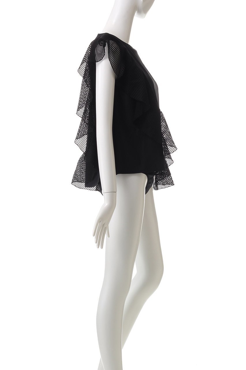 【レイール/Reir】の【San-ai Resort】アシンメトリートップス水着 人気、トレンドファッション・服の通販 founy(ファニー) 　ファッション　Fashion　レディースファッション　Fashion for Women　水着　Swimwear　レディース水着・ビーチウェア　Swimwear & Beachwear　アシンメトリー　Asymmetrical Style　スポーツ　Sports, Activewear　フレア　Flare, Flared　メッシュ　Mesh, Net Fabric　ラッフル　Ruffle, Frill　水着　Swimsuit, Swimwear　無地　Plain, Solid Color　other-3|ID: prp329100004252106 ipo3291000000031376833