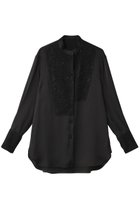【チノ/CINOH】のBLACK FORMAL レースアシンメトリックブザムシャツ 人気、トレンドファッション・服の通販 founy(ファニー) ファッション Fashion レディースファッション Fashion for Women トップス・カットソー Cut & Sew Tops シャツ・ブラウス・オフィスカジュアル Elegant Blouses & Button-Ups カフス Cuff Design サテン Satin, Glossy Fabric スリーブ Sleeve, Long Sleeve / Short Sleeve チュール Tulip, Tulip Motif マニッシュ Mannish, Boyish レース Lace, Lace Fabric ロング Long, Long-Length 定番 Standard, Basic Item thumbnail ブラック|ID: prp329100004252107 ipo3291000000032887348