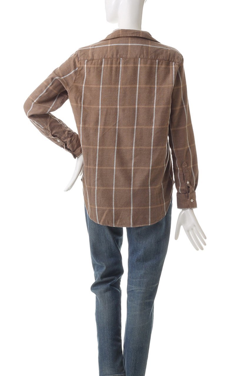 【フランク&アイリーン/Frank&Eileen】のEILEEN イタリアンコットン ブラウンチェックシャツ 人気、トレンドファッション・服の通販 founy(ファニー) 　ファッション　Fashion　レディースファッション　WOMEN　トップス・カットソー　Tops/Tshirt　シャツ/ブラウス　Shirts/Blouses　スリーブ　Sleeve　チェック　Check　ロング　Long　other-4|ID: prp329100004252120 ipo3291000000031376911