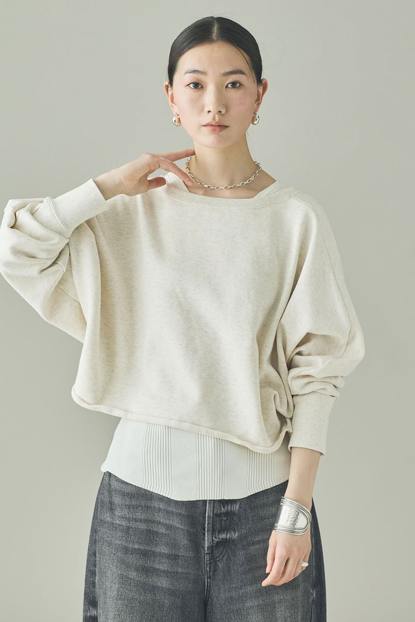 【カレンソロジー/Curensology】の〈&RC〉フレンチテリーショートプルオーバー インテリア・キッズ・メンズ・レディースファッション・服の通販 founy(ファニー) 　ファッション　Fashion　レディースファッション　Fashion for Women　トップス・カットソー　Cut & Sew Tops　シャツ・ブラウス・オフィスカジュアル　Elegant Blouses & Button-Ups　ロングTシャツ・Tシャツ　Longline T-Shirts & Tees　カジュアルプルオーバー・ニットトップス　Pullovers & Knit Tops / Casual Pullovers　カットソー・ベーシックTシャツ　Cut-and-Sewn Tops / Stretch Tees & Basics　コンパクト　Compact, Small Size　スウェット / スエット　Sweatshirt, Sweatwear　スリーブ　Sleeve, Long Sleeve / Short Sleeve　セットアップ　Set-Up, Coordinated Outfit　バランス　Balance, Style Balance　ロング　Long, Long-Length　再入荷　Restock / Back in Stock　おすすめ　Recommended / Our Picks　日本製　Made In Japan　オフホワイト|ID: prp329100004252132 ipo3291000000036405526