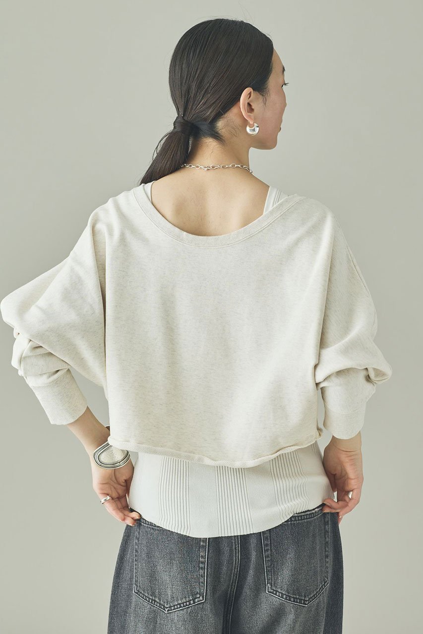 【カレンソロジー/Curensology】の〈&RC〉フレンチテリーショートプルオーバー 人気、トレンドファッション・服の通販 founy(ファニー) 　ファッション　Fashion　レディースファッション　Fashion for Women　トップス・カットソー　Cut & Sew Tops　シャツ・ブラウス・オフィスカジュアル　Elegant Blouses & Button-Ups　ロングTシャツ・Tシャツ　Longline T-Shirts & Tees　カジュアルプルオーバー・ニットトップス　Pullovers & Knit Tops / Casual Pullovers　カットソー・ベーシックTシャツ　Cut-and-Sewn Tops / Stretch Tees & Basics　コンパクト　Compact, Small Size　スウェット / スエット　Sweatshirt, Sweatwear　スリーブ　Sleeve, Long Sleeve / Short Sleeve　セットアップ　Set-Up, Coordinated Outfit　バランス　Balance, Style Balance　ロング　Long, Long-Length　再入荷　Restock / Back in Stock　おすすめ　Recommended / Our Picks　日本製　Made In Japan　other-4|ID: prp329100004252132 ipo3291000000036494796