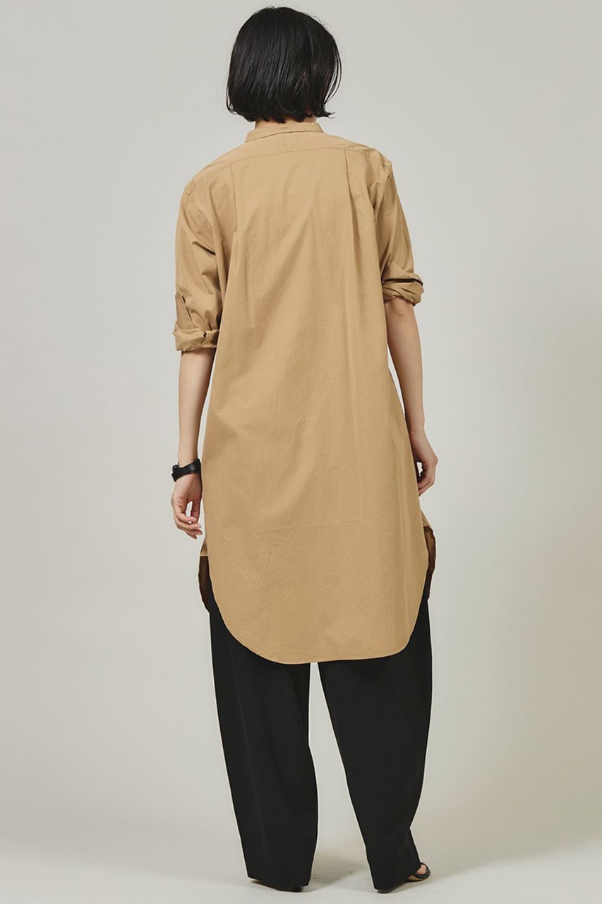 【カレンソロジー/Curensology】の〈&RC〉ワッシャーバンドカラーシャツ 人気、トレンドファッション・服の通販 founy(ファニー) 　ファッション　Fashion　レディースファッション　Ladies' Fashion Online　トップス・カットソー　Tops/Tshirt　シャツ/ブラウス　Shirts/Blouses　なめらか　Smooth　カッティング　Cutting　カフス　Cuffs　サテン　Satin　シンプル　Simple　スタンド　Stand　スリーブ　Sleeve　バランス　Balance　メンズ　Mens　リラックス　Relax　ロング　Long　日本製　Made In Japan　other-4|ID: prp329100004252133 ipo3291000000032615267