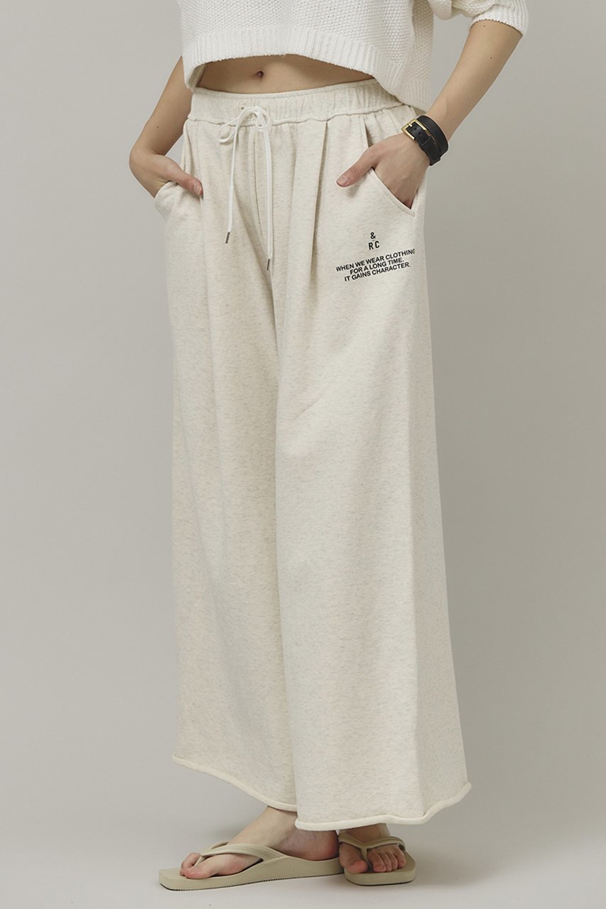 【カレンソロジー/Curensology】の〈&RC〉フレンチテリーワイドパンツ 人気、トレンドファッション・服の通販 founy(ファニー) 　ファッション　Fashion　レディースファッション　Fashion for Women　パンツ　Pants & Trousers　ドローストリング　Drawstring, Pull Cord　フィット　Fit, Slim Fit　プリント　Print, Printed Pattern　ポケット　Pocket, Pocket Detail　ワイド　Wide, Wide Fit　日本製　Made In Japan　other-5|ID: prp329100004252134 ipo3291000000033705817