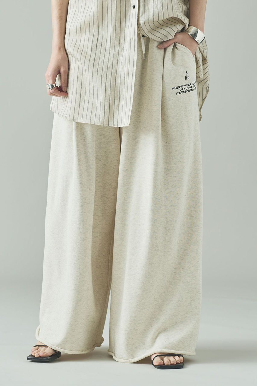 【カレンソロジー/Curensology】の〈&RC〉フレンチテリーワイドパンツ 人気、トレンドファッション・服の通販 founy(ファニー) ファッション Fashion レディースファッション Fashion for Women パンツ Pants & Trousers ドローストリング Drawstring, Pull Cord フィット Fit, Slim Fit プリント Print, Printed Pattern ポケット Pocket, Pocket Detail ワイド Wide, Wide Fit 日本製 Made In Japan other-2|ID: prp329100004252134 ipo3291000000035724736