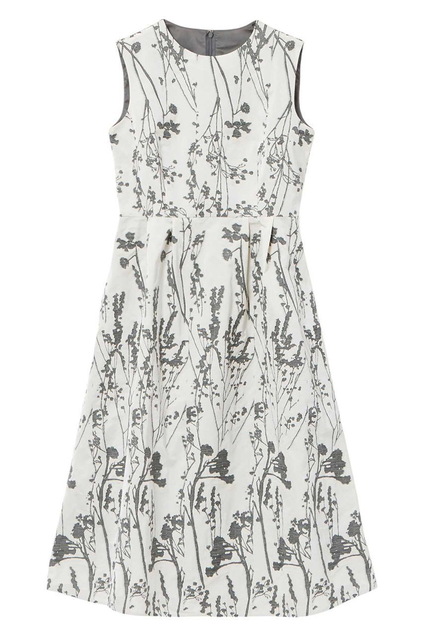 【アナイ/ANAYI】のシルエットフラワージャガードタック ワンピース 人気、トレンドファッション・服の通販 founy(ファニー) 　ファッション　Fashion　レディースファッション　Fashion for Women　ワンピース　Dresses　チュニック　Tunic Tops & Dresses　ジャカード／ジャガード　Jacquard, Woven Pattern　チュニック　Tunic, Long Top　フィット　Fit, Slim Fit　フラワー　Flower, Floral　ロング　Long, Long-Length　エレガント 上品　Elegant　再入荷　Restock / Back in Stock　 other-1|ID: prp329100004252136 ipo3291000000035052676