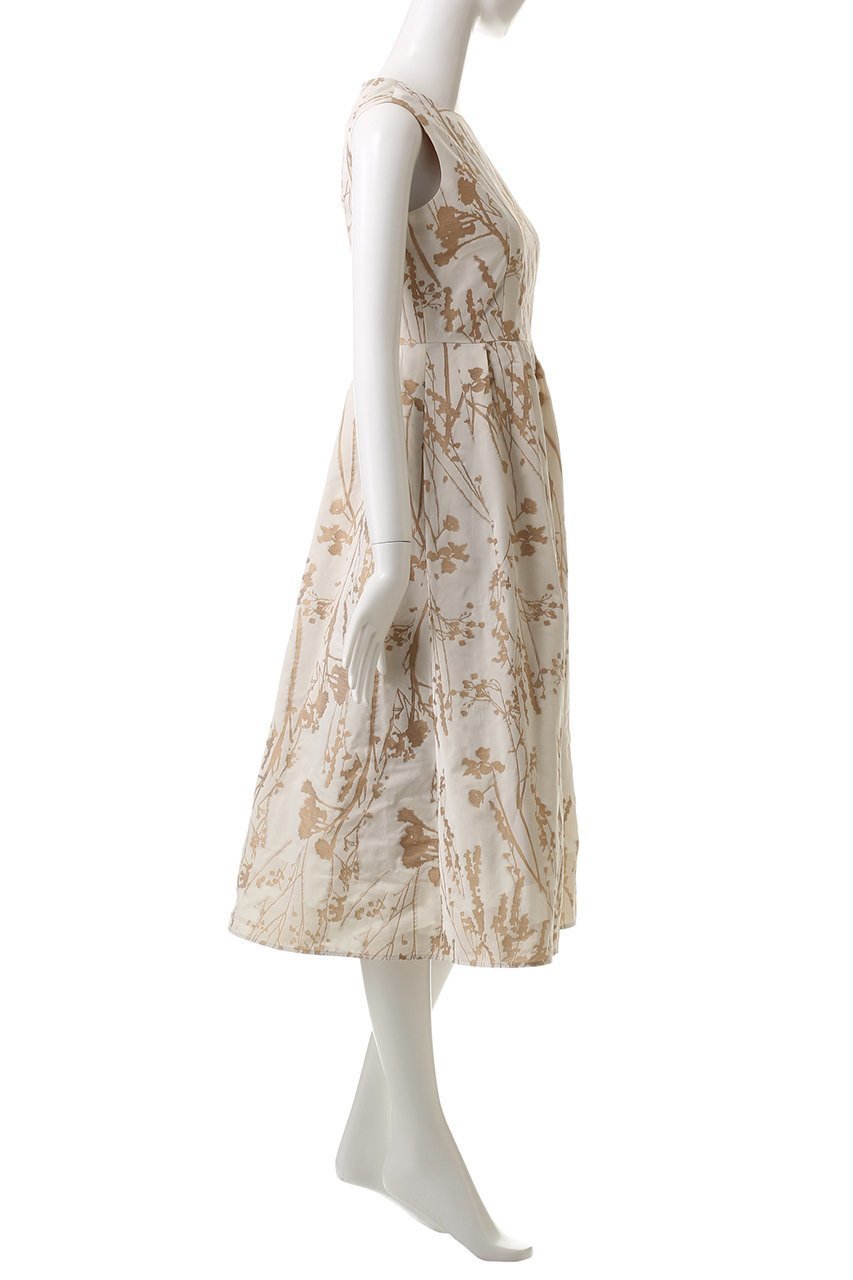 【アナイ/ANAYI】のシルエットフラワージャガードタック ワンピース 人気、トレンドファッション・服の通販 founy(ファニー) 　ファッション　Fashion　レディースファッション　Fashion for Women　ワンピース　Dresses　チュニック　Tunic Tops & Dresses　ジャカード／ジャガード　Jacquard, Woven Pattern　チュニック　Tunic, Long Top　フィット　Fit, Slim Fit　フラワー　Flower, Floral　ロング　Long, Long-Length　エレガント 上品　Elegant　再入荷　Restock / Back in Stock　other-3|ID: prp329100004252136 ipo3291000000035052680