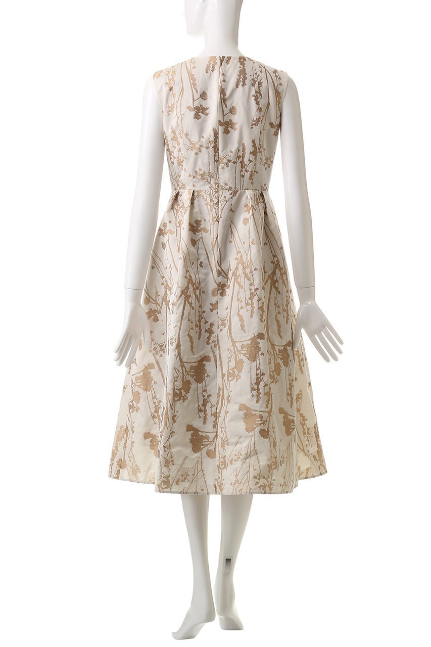 【アナイ/ANAYI】のシルエットフラワージャガードタック ワンピース 人気、トレンドファッション・服の通販 founy(ファニー) 　ファッション　Fashion　レディースファッション　Fashion for Women　ワンピース　Dresses　チュニック　Tunic Tops & Dresses　ジャカード／ジャガード　Jacquard, Woven Pattern　チュニック　Tunic, Long Top　フィット　Fit, Slim Fit　フラワー　Flower, Floral　ロング　Long, Long-Length　エレガント 上品　Elegant　再入荷　Restock / Back in Stock　other-4|ID: prp329100004252136 ipo3291000000035052681