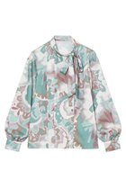 【アナイ/ANAYI】のアートフラワープリントサイドボウタイ ブラウス 人気、トレンドファッション・服の通販 founy(ファニー) ファッション Fashion レディースファッション Fashion for Women トップス・カットソー Cut & Sew Tops シャツ・ブラウス・オフィスカジュアル Elegant Blouses & Button-Ups 花柄・フラワープリント・モチーフ Floral Prints & Motifs / Flower Pattern Tops おすすめ Recommended / Our Picks シンプル Simple, Minimal スリーブ Sleeve, Long Sleeve / Short Sleeve セットアップ Set-Up, Coordinated Outfit プリント Print, Printed Pattern ボトム Bottoms, Lower Wear ミックス Mix, Mixed Style ロング Long, Long-Length エレガント 上品 Elegant 再入荷 Restock / Back in Stock thumbnail グリーンマルチ|ID: prp329100004252138 ipo3291000000035052684