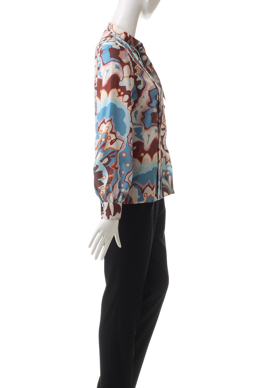 【アナイ/ANAYI】のアートフラワープリントサイドボウタイ ブラウス 人気、トレンドファッション・服の通販 founy(ファニー) 　ファッション　Fashion　レディースファッション　Fashion for Women　トップス・カットソー　Cut & Sew Tops　シャツ・ブラウス・オフィスカジュアル　Elegant Blouses & Button-Ups　花柄・フラワープリント・モチーフ　Floral Prints & Motifs / Flower Pattern Tops　おすすめ　Recommended / Our Picks　シンプル　Simple, Minimal　スリーブ　Sleeve, Long Sleeve / Short Sleeve　セットアップ　Set-Up, Coordinated Outfit　プリント　Print, Printed Pattern　ボトム　Bottoms, Lower Wear　ミックス　Mix, Mixed Style　ロング　Long, Long-Length　エレガント 上品　Elegant　再入荷　Restock / Back in Stock　other-3|ID: prp329100004252138 ipo3291000000035052687