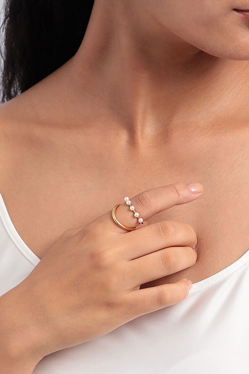 【プラス ヴァンドーム/Plus Vendome】のPEARL リング 人気、トレンドファッション・服の通販 founy(ファニー) ファッション Fashion レディースファッション Fashion for Women ジュエリー Jewelry イエロー Yellow コーティング Coating, Coated Finish パール Pearl, Pearl Accent other-6|ID: prp329100004254052 ipo3291000000035985719