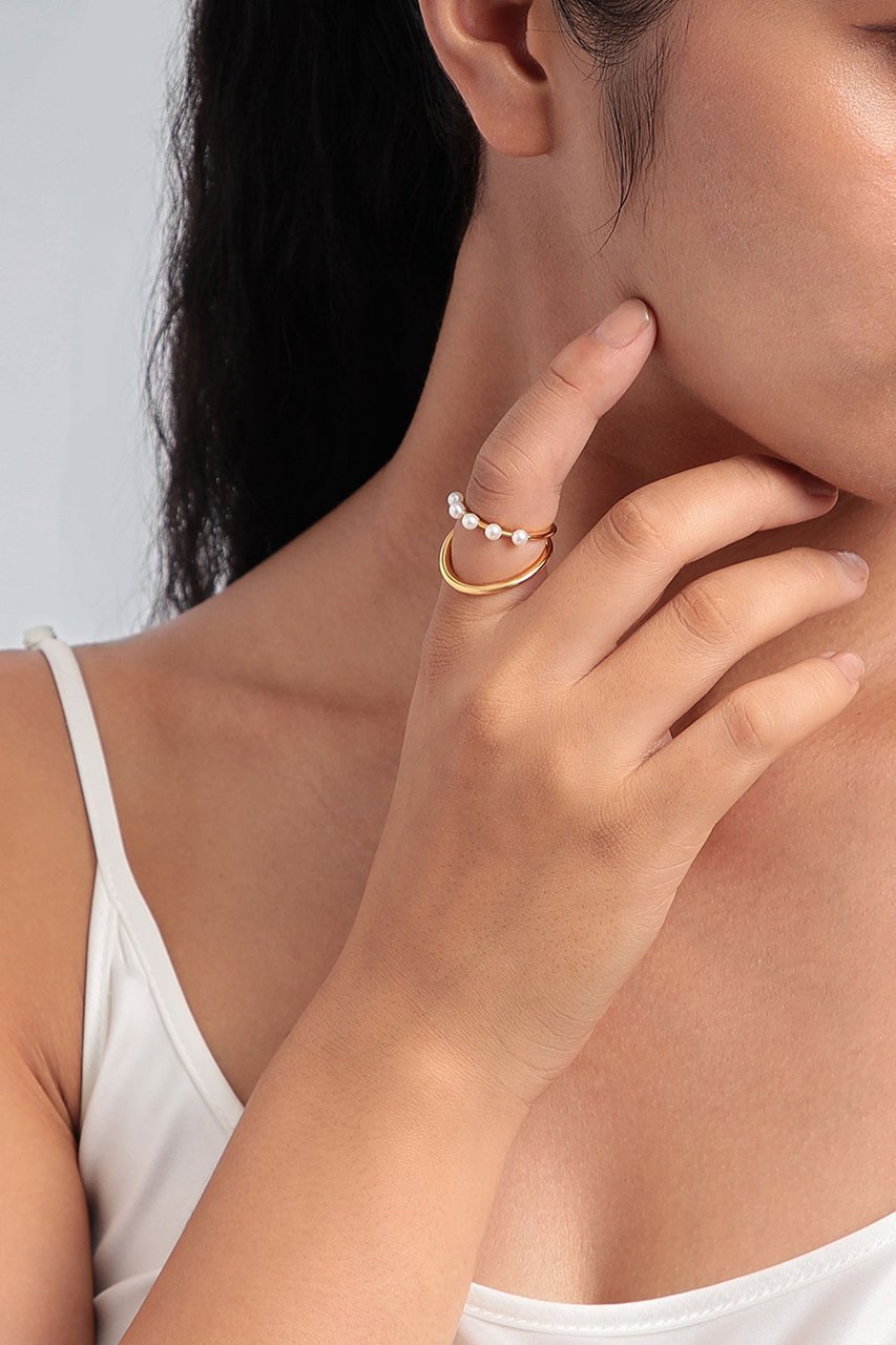 【プラス ヴァンドーム/Plus Vendome】のPEARL リング 人気、トレンドファッション・服の通販 founy(ファニー) ファッション Fashion レディースファッション Fashion for Women ジュエリー Jewelry イエロー Yellow コーティング Coating, Coated Finish パール Pearl, Pearl Accent other-7|ID: prp329100004254052 ipo3291000000035985720