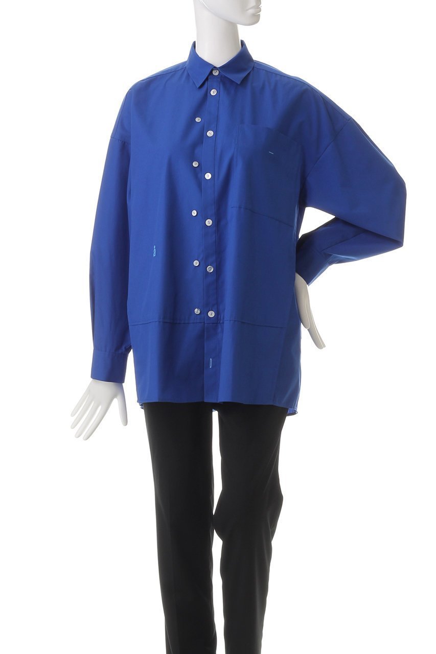 【ナゴンスタンス/nagonstans】のT/Cブロード フレア SH/シャツ 人気、トレンドファッション・服の通販 founy(ファニー) 　ファッション　Fashion　レディースファッション　Fashion for Women　トップス・カットソー　Cut & Sew Tops　シャツ・ブラウス・オフィスカジュアル　Elegant Blouses & Button-Ups　スリーブ　Sleeve, Long Sleeve / Short Sleeve　フレア　Flare, Flared　フロント　Front, Front Design　ブロード　Broadcloth, Fine Cotton　ロング　Long, Long-Length　other-2|ID: prp329100004255594 ipo3291000000035823115