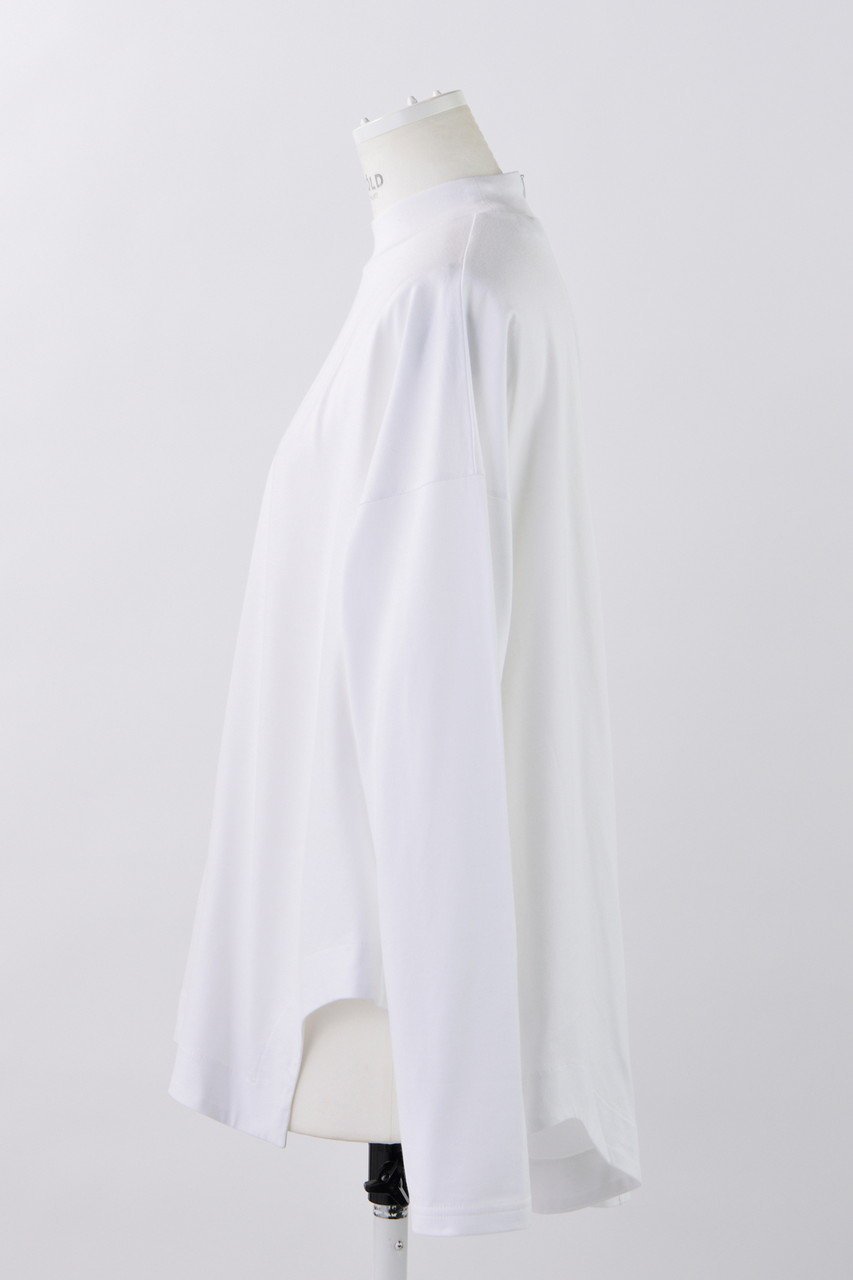 【エンフォルド/ENFOLD】のスビン天竺 ハイネックスリットP.O/プルオーバー 人気、トレンドファッション・服の通販 founy(ファニー) 　ファッション　Fashion　レディースファッション　Fashion for Women　トップス・カットソー　Cut & Sew Tops　シャツ・ブラウス・オフィスカジュアル　Elegant Blouses & Button-Ups　ロングTシャツ・Tシャツ　Longline T-Shirts & Tees　カジュアルプルオーバー・ニットトップス　Pullovers & Knit Tops / Casual Pullovers　カットソー・ベーシックTシャツ　Cut-and-Sewn Tops / Stretch Tees & Basics　インナー　Innerwear　エレガント 上品　Elegant　ジャケット　Jacket, Outerwear　スリット　Slit, Slit Detail　スリーブ　Sleeve, Long Sleeve / Short Sleeve　ハイネック　High Neck, Mock Neck　ルーズ　Loose, Oversized　ロング　Long, Long-Length　other-2|ID: prp329100004255600 ipo3291000000035709667