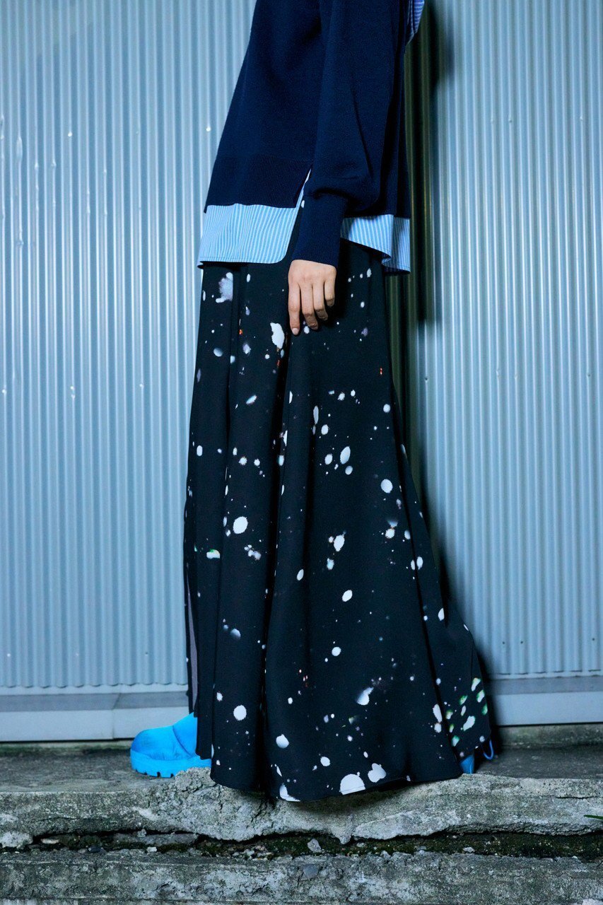 【エンフォルド/ENFOLD】のTOKYO SNOWINGランダムスリット SK/スカート 人気、トレンドファッション・服の通販 founy(ファニー) 　ファッション　Fashion　レディースファッション　Fashion for Women　スカート　Skirts　ロングスカート　Long Skirts / Maxi & Midi Skirts　クリスマス X'mas　Christmas / X'mas　スリット　Slit, Slit Detail　ツイル　Twist, Twisted Detail　プリント　Print, Printed Pattern　ランダム　Random, Irregular　リラックス　Relax, Relaxed Fit　ロング　Long, Long-Length　other-6|ID: prp329100004255605 ipo3291000000036543773