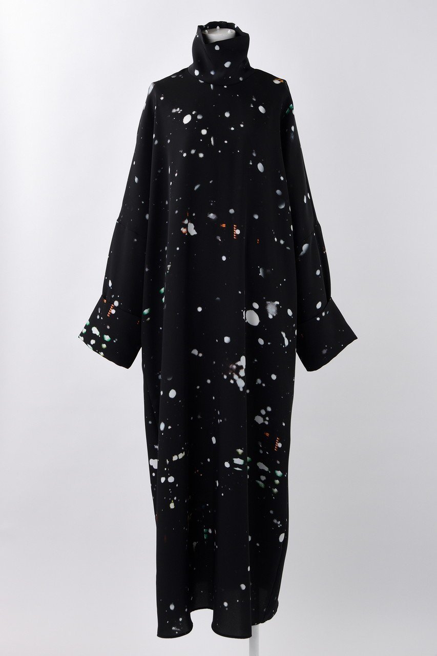 【エンフォルド/ENFOLD】のTOKYO SNOWING BOX DRS/ドレス・ワンピース インテリア・キッズ・メンズ・レディースファッション・服の通販 founy(ファニー) 　ファッション　Fashion　レディースファッション　Fashion for Women　ワンピース　Dresses　フォーマル・パーティードレス・結婚式用ドレス　Elegant & Casual Dresses　チュニック　Tunic Tops & Dresses　エレガント 上品　Elegant　チュニック　Tunic, Long Top　ドレス　Dress, One-Piece　リラックス　Relax, Relaxed Fit　ロング　Long, Long-Length　ブラック|ID: prp329100004255606 ipo3291000000032884451