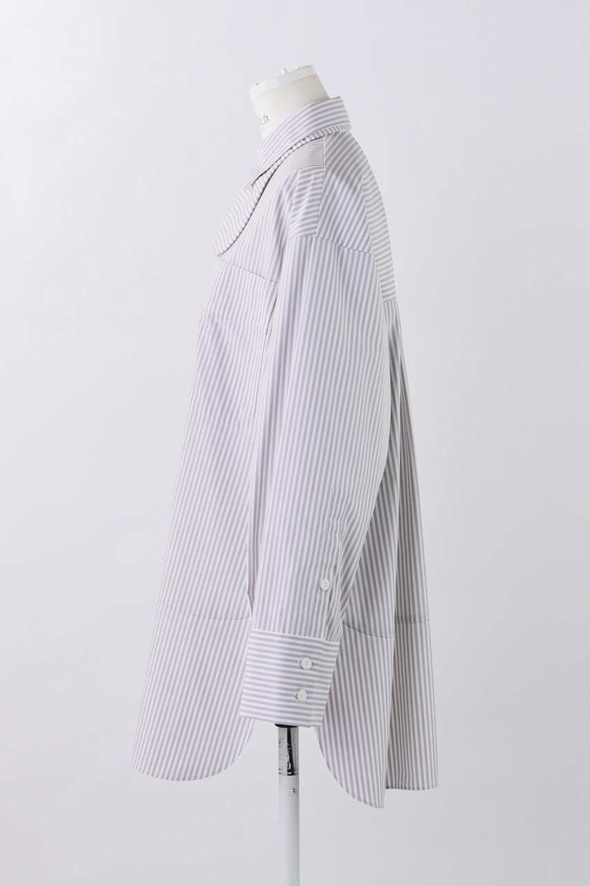 【エンフォルド/ENFOLD】のライトストライプ TWIN SH/シャツ 人気、トレンドファッション・服の通販 founy(ファニー) 　ファッション　Fashion　レディースファッション　Fashion for Women　トップス・カットソー　Cut & Sew Tops　シャツ・ブラウス・オフィスカジュアル　Elegant Blouses & Button-Ups　ストライプ　Stripe, Striped Pattern　スリーブ　Sleeve, Long Sleeve / Short Sleeve　メンズ　Men's, Menswear　ロング　Long, Long-Length　other-2|ID: prp329100004255607 ipo3291000000035823105