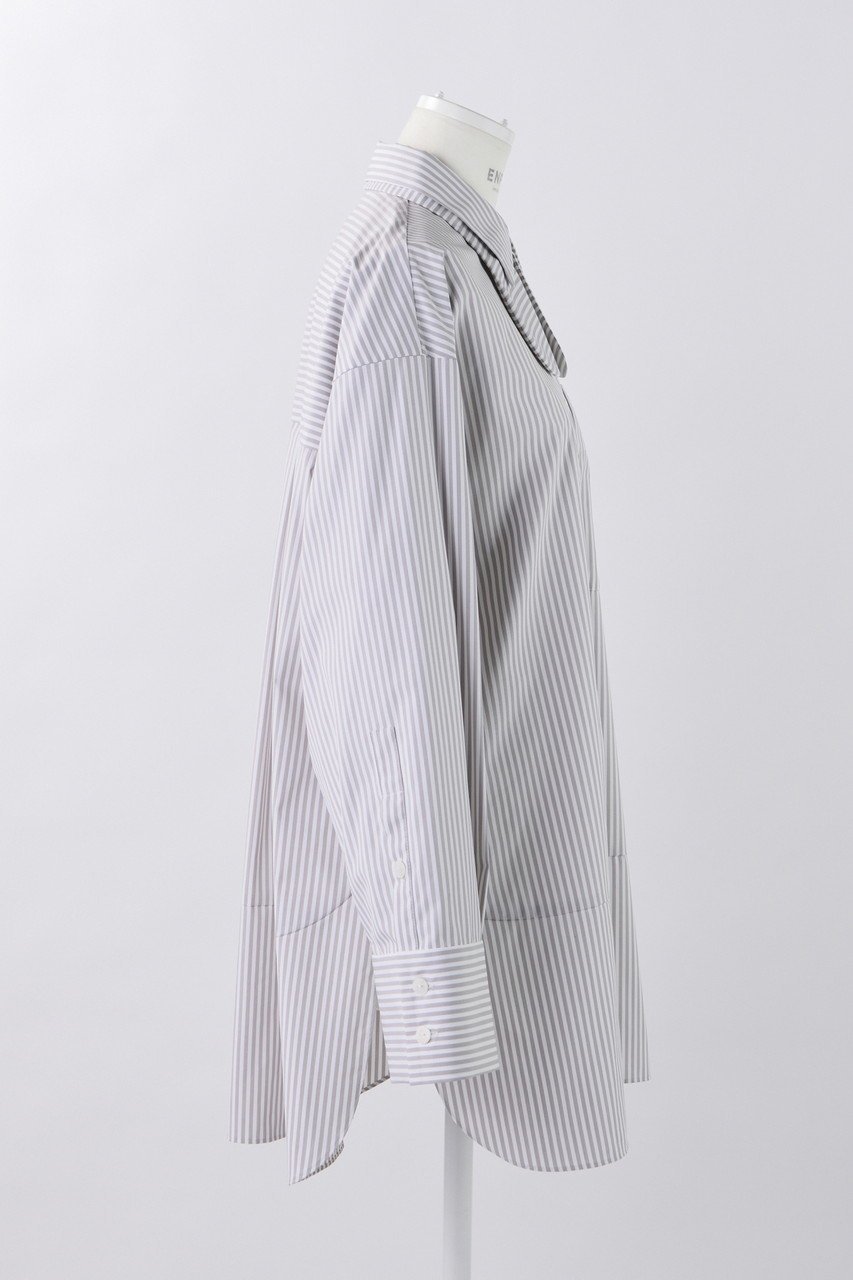 【エンフォルド/ENFOLD】のライトストライプ TWIN SH/シャツ 人気、トレンドファッション・服の通販 founy(ファニー) 　ファッション　Fashion　レディースファッション　Fashion for Women　トップス・カットソー　Cut & Sew Tops　シャツ・ブラウス・オフィスカジュアル　Elegant Blouses & Button-Ups　ストライプ　Stripe, Striped Pattern　スリーブ　Sleeve, Long Sleeve / Short Sleeve　メンズ　Men's, Menswear　ロング　Long, Long-Length　other-4|ID: prp329100004255607 ipo3291000000035823107