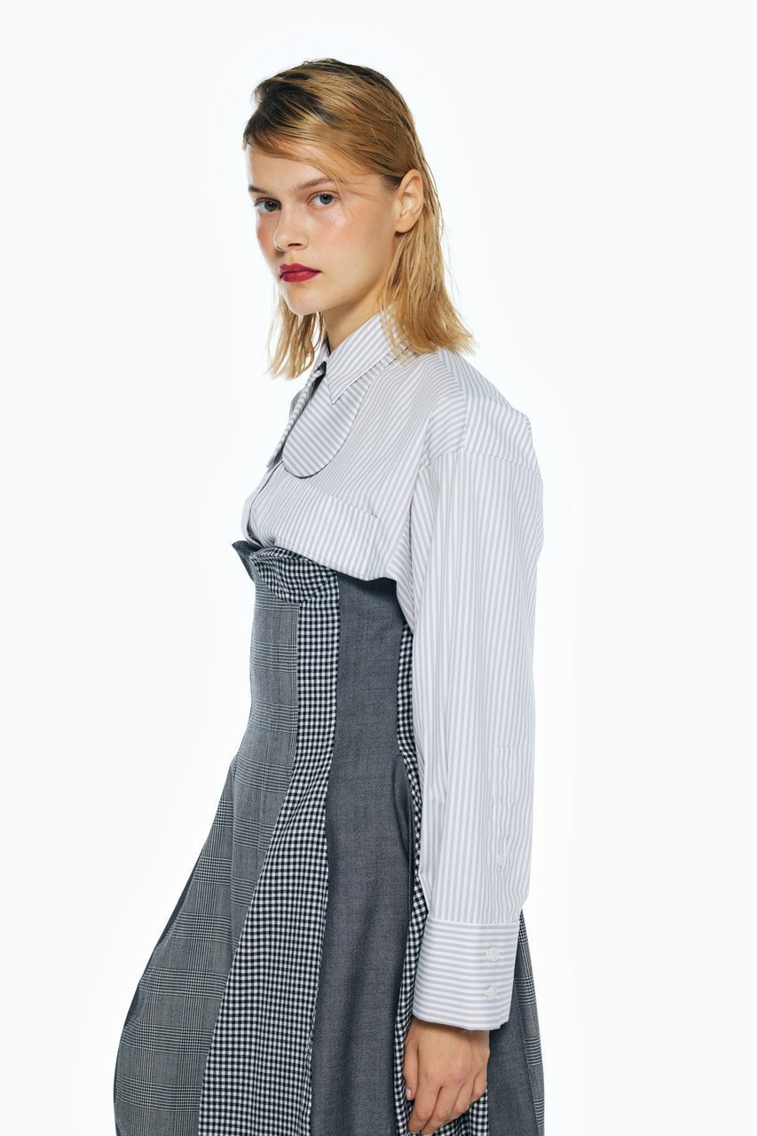 【エンフォルド/ENFOLD】のライトストライプ TWIN SH/シャツ 人気、トレンドファッション・服の通販 founy(ファニー) 　ファッション　Fashion　レディースファッション　Fashion for Women　トップス・カットソー　Cut & Sew Tops　シャツ・ブラウス・オフィスカジュアル　Elegant Blouses & Button-Ups　ストライプ　Stripe, Striped Pattern　スリーブ　Sleeve, Long Sleeve / Short Sleeve　メンズ　Men's, Menswear　ロング　Long, Long-Length　other-8|ID: prp329100004255607 ipo3291000000035823111