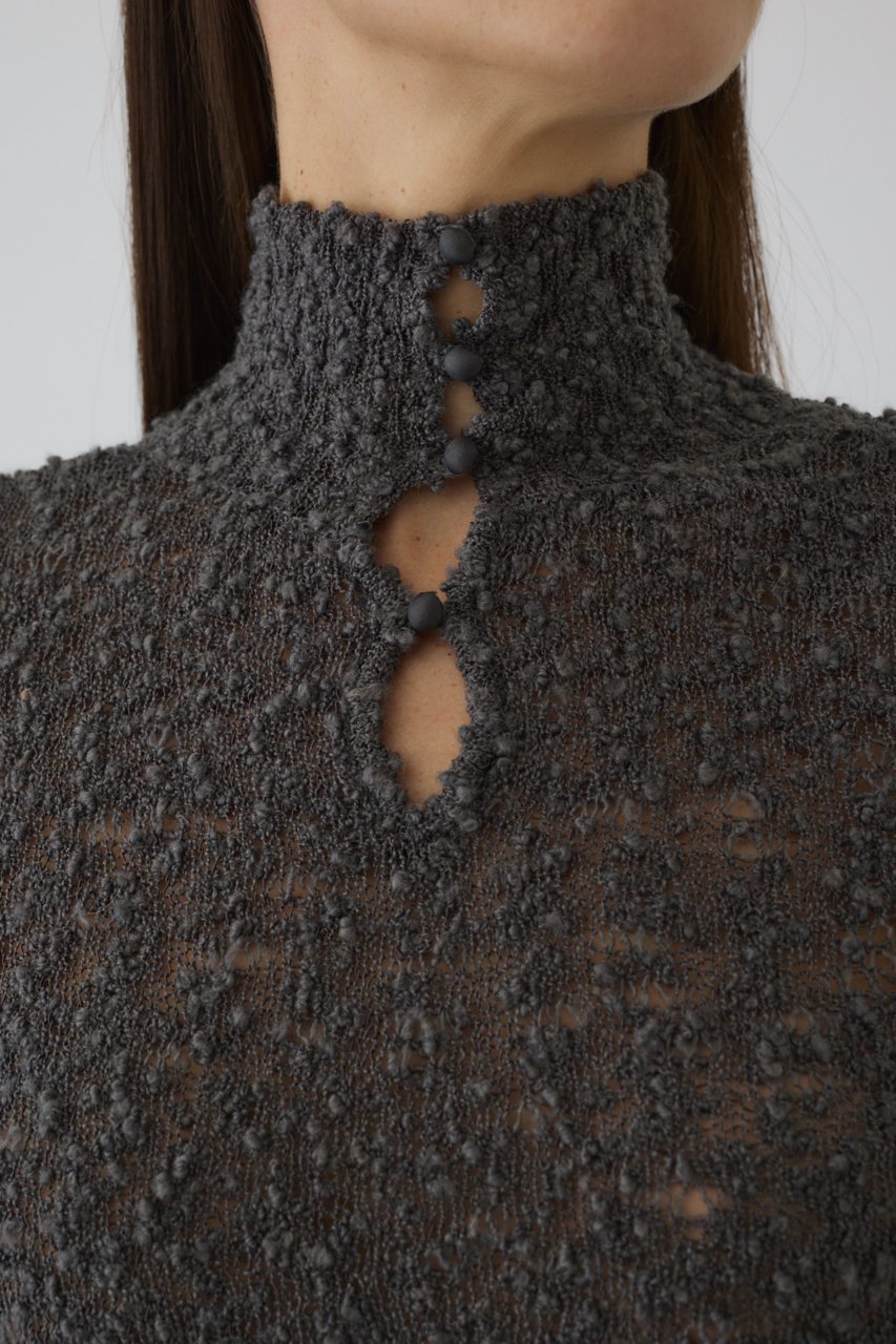 【リムアーク/RIM.ARK】のLoop yarn 2way tops/トップス 人気、トレンドファッション・服の通販 founy(ファニー) 　ファッション　Fashion　レディースファッション　WOMEN　トップス・カットソー　Tops/Tshirt　ニット　Knit Tops　プルオーバー　Pullover　ハイネック　High Neck　バランス　Balance　other-3|ID: prp329100004255626 ipo3291000000031376105