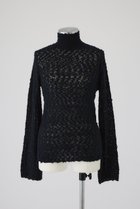 【リムアーク/RIM.ARK】のLoop yarn 2way tops/トップス 人気、トレンドファッション・服の通販 founy(ファニー) ファッション Fashion レディースファッション Fashion for Women トップス・カットソー Cut & Sew Tops ニット Knit Tops & Sweaters カジュアルプルオーバー・ニットトップス Pullovers & Knit Tops / Casual Pullovers ハイネック High Neck, Mock Neck バランス Balance, Style Balance thumbnail ブラック|ID: prp329100004255626 ipo3291000000032906409