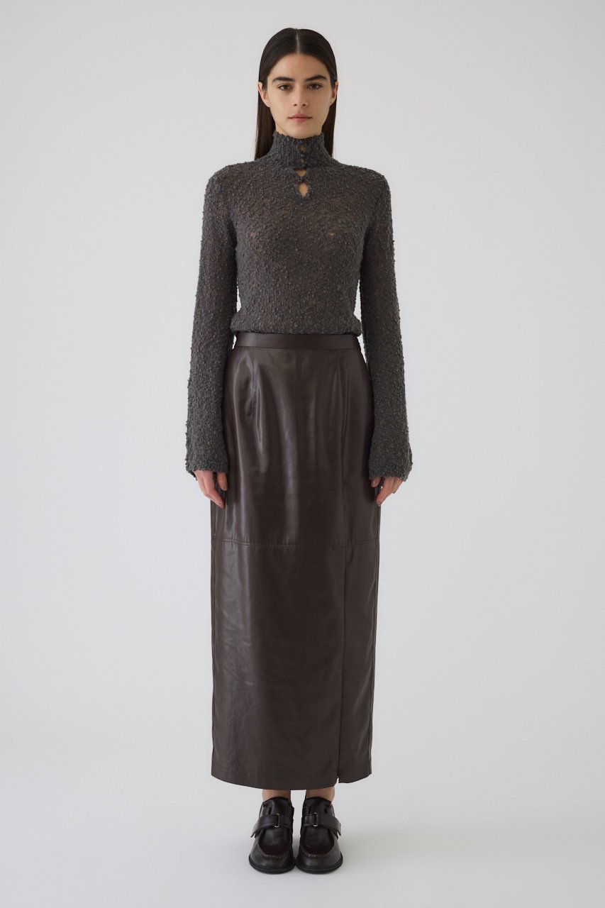 【リムアーク/RIM.ARK】のLoop yarn 2way tops/トップス 人気、トレンドファッション・服の通販 founy(ファニー) 　ファッション　Fashion　レディースファッション　Fashion for Women　トップス・カットソー　Cut & Sew Tops　ニット　Knit Tops & Sweaters　カジュアルプルオーバー・ニットトップス　Pullovers & Knit Tops / Casual Pullovers　ハイネック　High Neck, Mock Neck　バランス　Balance, Style Balance　other-4|ID: prp329100004255626 ipo3291000000032906426